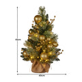 Christabelle 61cm Battery LED Christmas Tree Gold Warm Lights Table