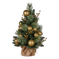 Christabelle 61cm Battery LED Christmas Tree Gold Warm Lights Table