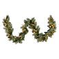 Christabelle 2.7m Christmas Garland with Gold Baubles and LED Lights Mantle Decoration Ornament