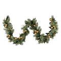 Christabelle 2.7m Christmas Garland Gold Baubles LED Lights