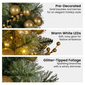 Christabelle 61cm Christmas Wreath LED Lights Golden Baubles