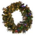 Christabelle 1.22m Christmas Wreath LED Lights 2pc Pine Dual Front Doors