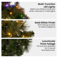 Christabelle 1.22m Christmas Wreath LED Lights 2pc Pine Dual Front Doors