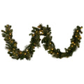 Christabelle 2.7m Christmas Garland LED Lights Gold Pine Mantle