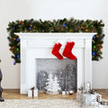 Christabelle 2.7m Christmas Garland LED Lights Gold Pine Mantle