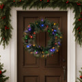 Christabelle 61cm Christmas Wreath LED Lights Gold Pine