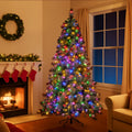 Christabelle 7.5ft Christmas Tree Gold Led Multi-colour Lights
