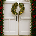 Christabelle 76cm Split Christmas Wreath LED Lights Double Door