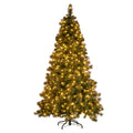 Christabelle 9ft Christmas Tree Gold 850 LED Lights Pine Needles