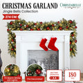 Christabelle 2.7m Christmas Garland LED Lights Baubles Mantle