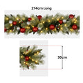 Christabelle 2.7m Christmas Garland LED Lights Baubles Mantle