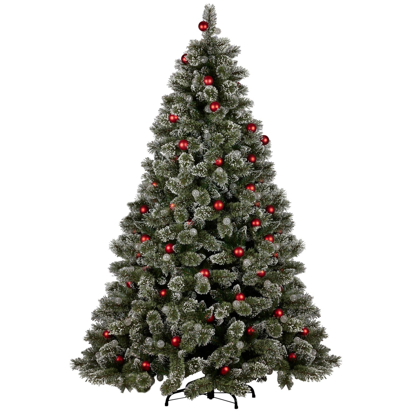 Christabelle Swishmas Snowy Bristle 2.3m Multicolour Pre-Lit Christmas Tree with 1587 Tips