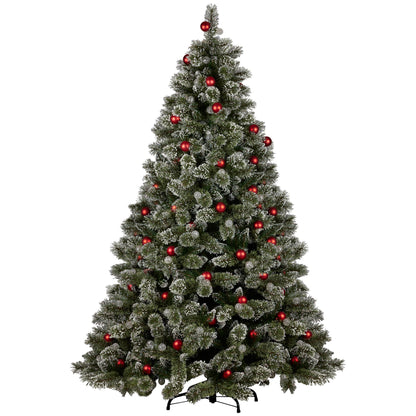Christabelle Swishmas Snowy Bristle 2.3m Multicolour Pre-Lit Christmas Tree with 1587 Tips