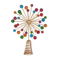 Christabelle Christmas Tree Topper Gold Glittery Baubles Ornaments