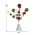 Christabelle Christmas Tree Topper Baubles Glitter Ornament Red
