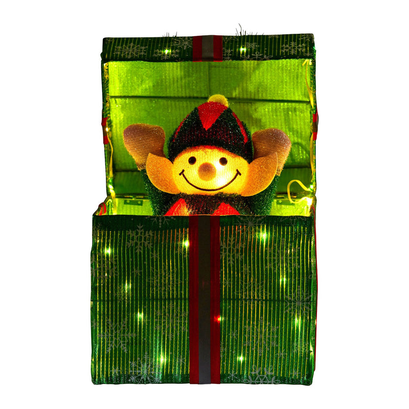 Christabelle Animated Elf LED Light Christmas Tree Decoration Ornament
