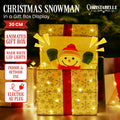 Christabelle Animated Snowman LED Christmas Decoration Gift Box