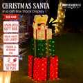 Christabelle 122cm Animated Present Stack Santa LED Christmas Tree Decor