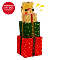 Christabelle 122cm Animated Present Stack Santa LED Christmas Tree Decor