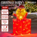 Christabelle 76cm Animated Santa Chimney Christmas LED Lights