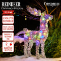 Christabelle 112cm Animated Reindeer LED Christmas Yard Decoration
