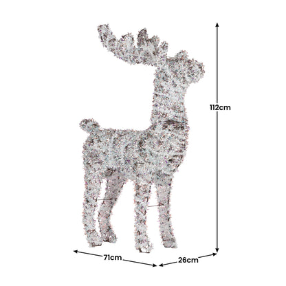 Christabelle 112cm Animated Reindeer Christmas LED Lights Indoor Outdoor Yard Statue Decoration