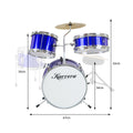 Karrera 4pc Kids Drum Kit Blue