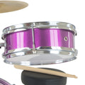 Karrera 4pc Kids Drum Kit Purple - Beginner Children Music