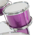 Karrera 4pc Kids Drum Kit Purple - Beginner Children Music