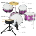 Karrera 4pc Kids Drum Kit Purple - Beginner Children Music