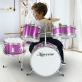 Karrera 4pc Kids Drum Kit Purple - Beginner Children Music