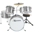 Karrera Kids 4pc Drum Kit Silver