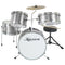 Karrera Kids 4pc Drum Kit Silver