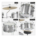Karrera Kids 4pc Drum Kit Silver