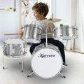 Karrera Kids 4pc Drum Kit Silver