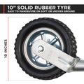 Alko 10 inch Heavy Duty Solid Tyre Jockey Wheel 623660XP3