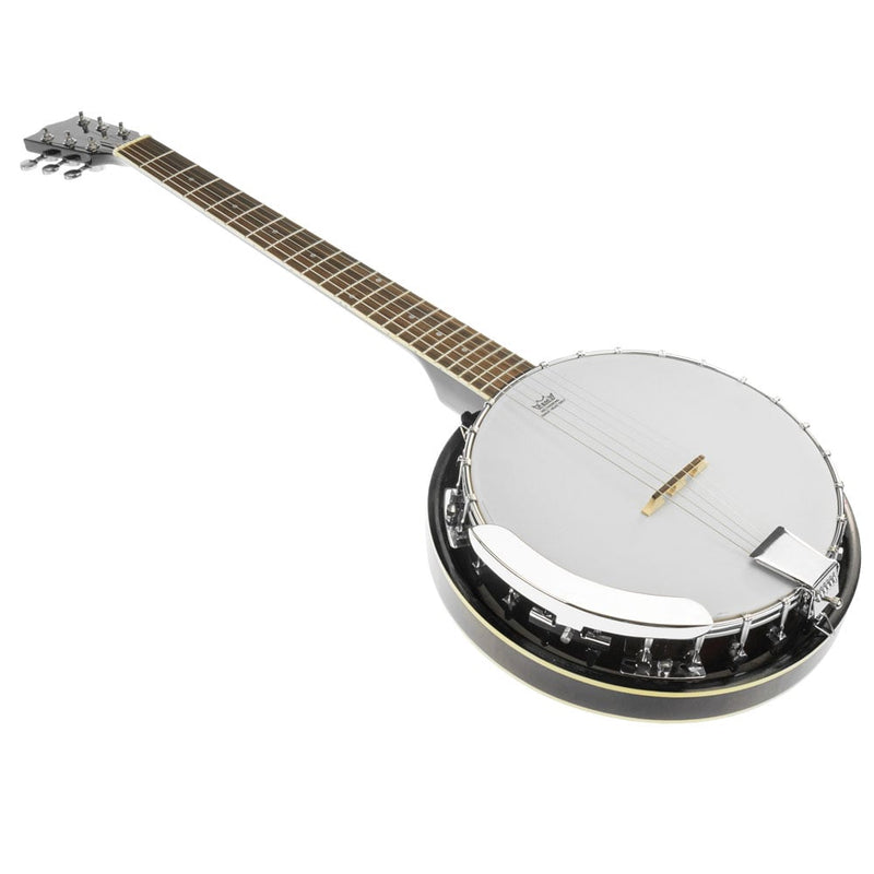 Karrera 6 String Resonator Banjo Black