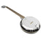 Karrera 6 String Resonator Banjo Black