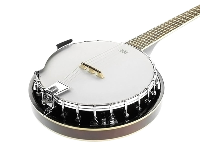 Karrera 6 String Resonator Banjo Brown