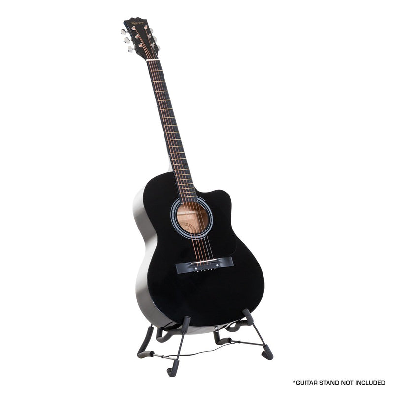 Karrera 40in Acoustic Cutaway Guitar Black