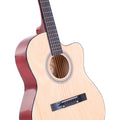 Karrera 40in Acoustic Cutaway Guitar Natural