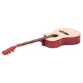 Karrera 40in Acoustic Cutaway Guitar Natural