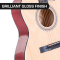 Karrera 40in Acoustic Cutaway Guitar Natural