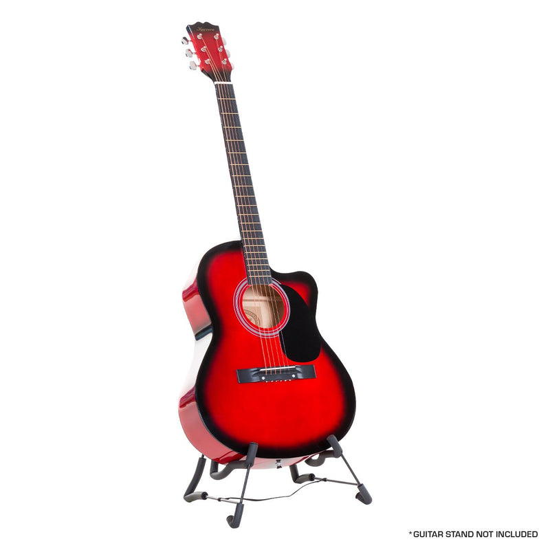 Karrera 40in Acoustic Cutaway Guitar Red