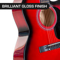 Karrera 40in Acoustic Cutaway Guitar Red