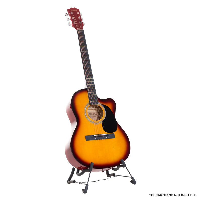 Karrera 40in Acoustic Cutaway Guitar Sunburst