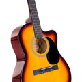 Karrera 40in Acoustic Cutaway Guitar Sunburst