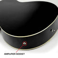 Karrera 43in Acoustic Bass Guitar Black