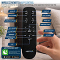Therapedic Advance King Single Adjustable Bed Frame Base with Head Tilt, Massage, USB & Wireless Remote