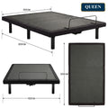 Therapedic Advance Queen Adjustable Bed Frame Base with Head Tilt, Massage, USB & Wireless Remote